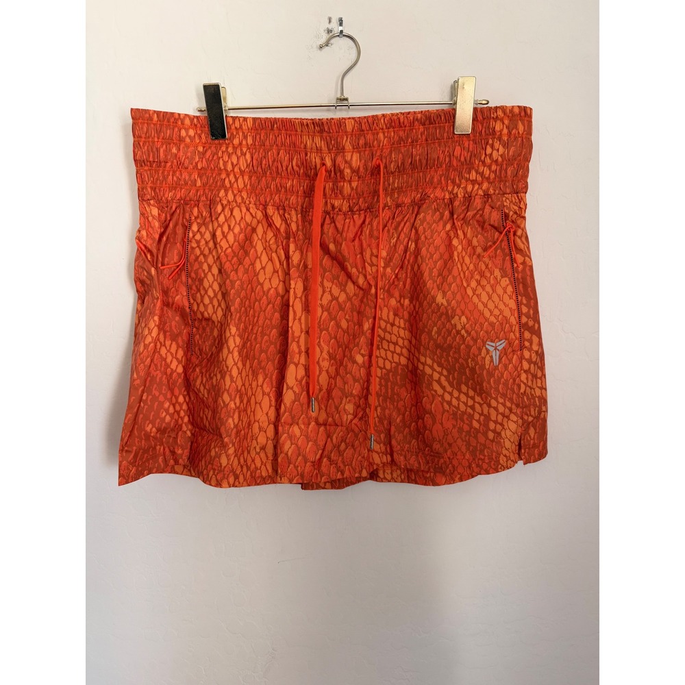 Nike Kobe Bryant Mamba Basketball Skirt Orange Snakeskin Womens Plus Sz XXL NWT